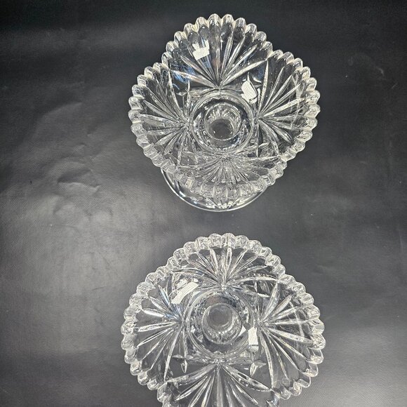 Vintage Nachtmann Bleikristall Crystal Candle Holder Set By Mark Aurel - Picture 2 of 10